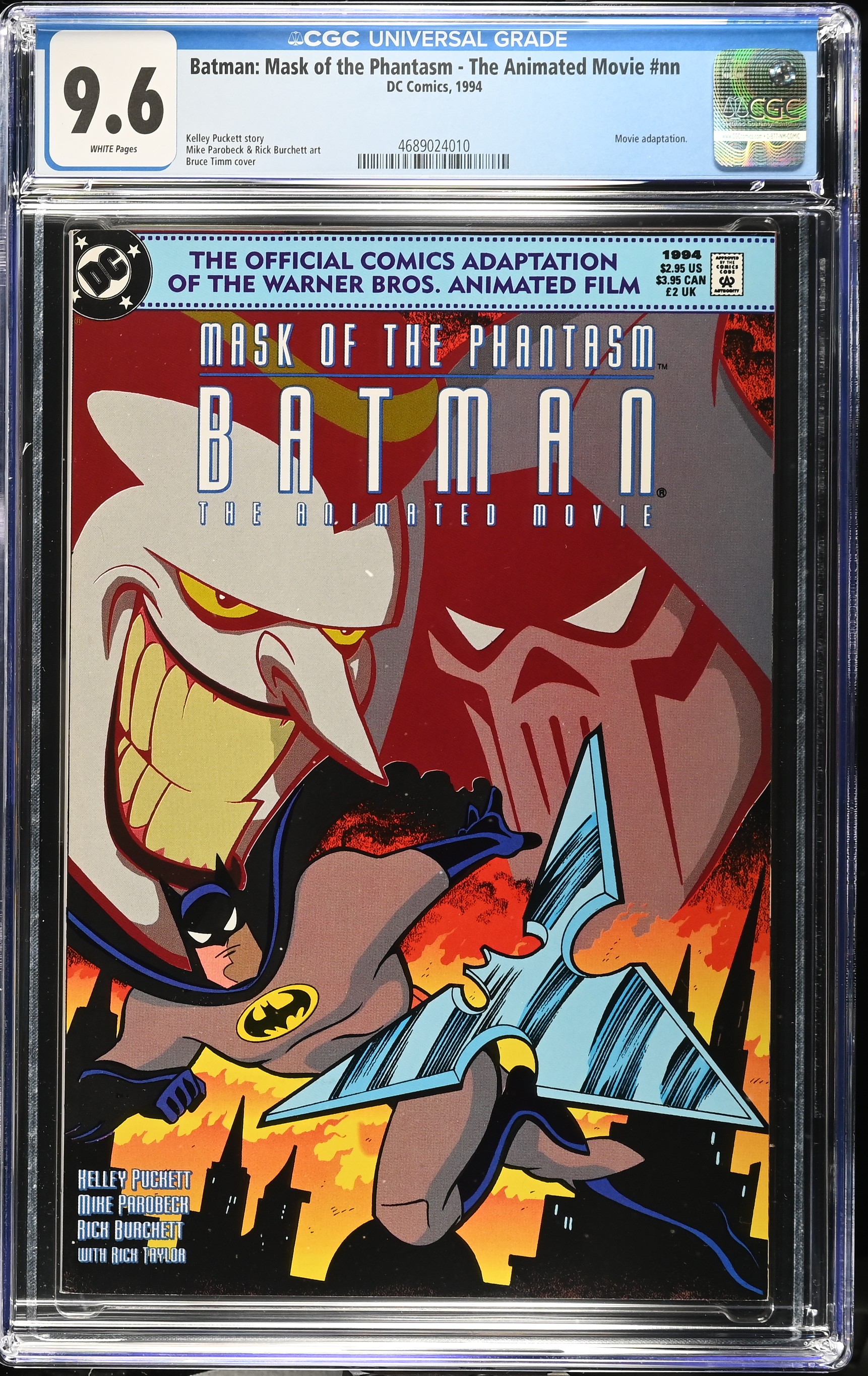 1994 Batman: Mask of the Phantasm - The Animated Movie #nn CGC 9.6 DC Comics