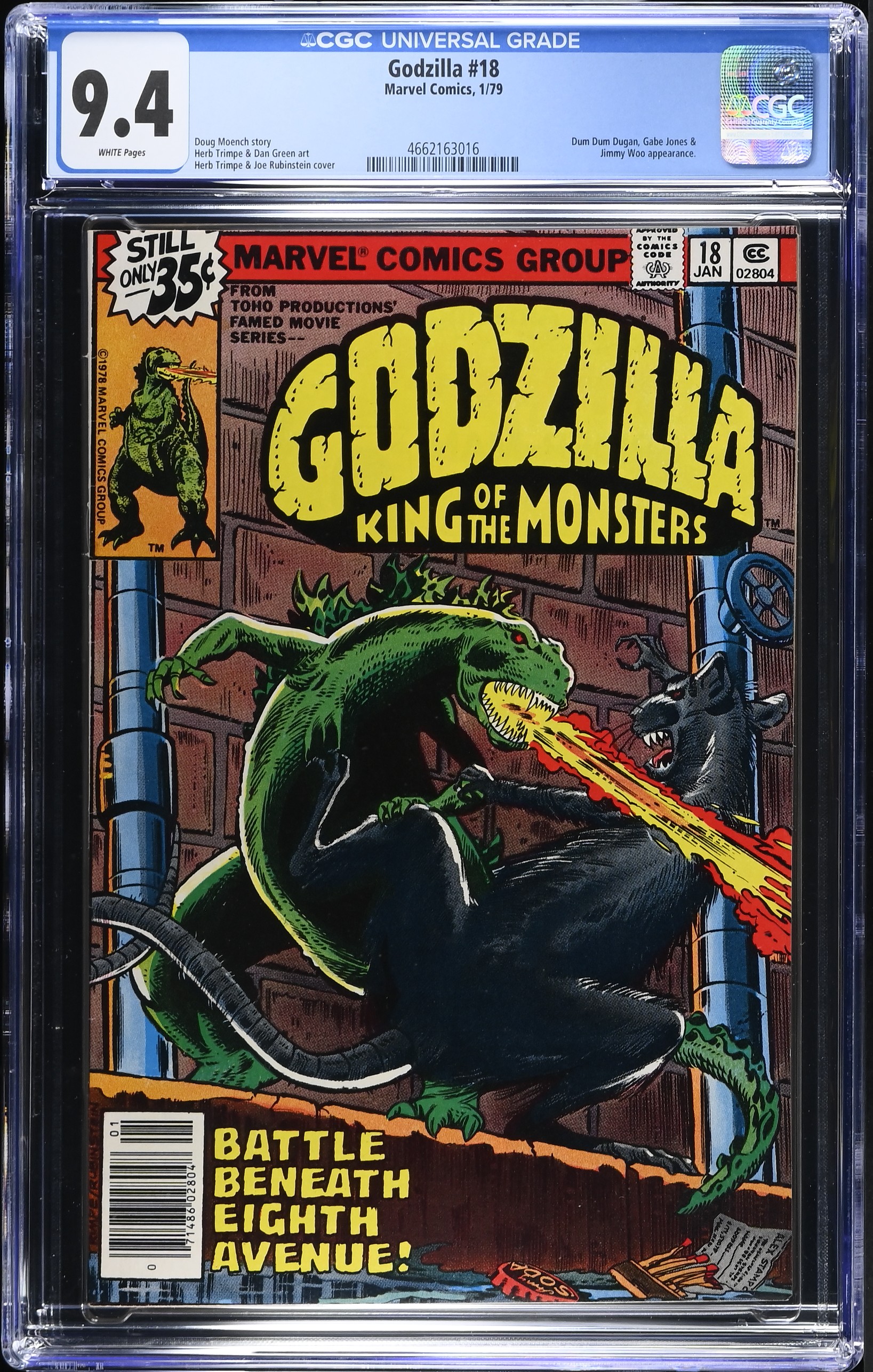 1979 Godzilla #18 CGC 9.4 Marvel Comics