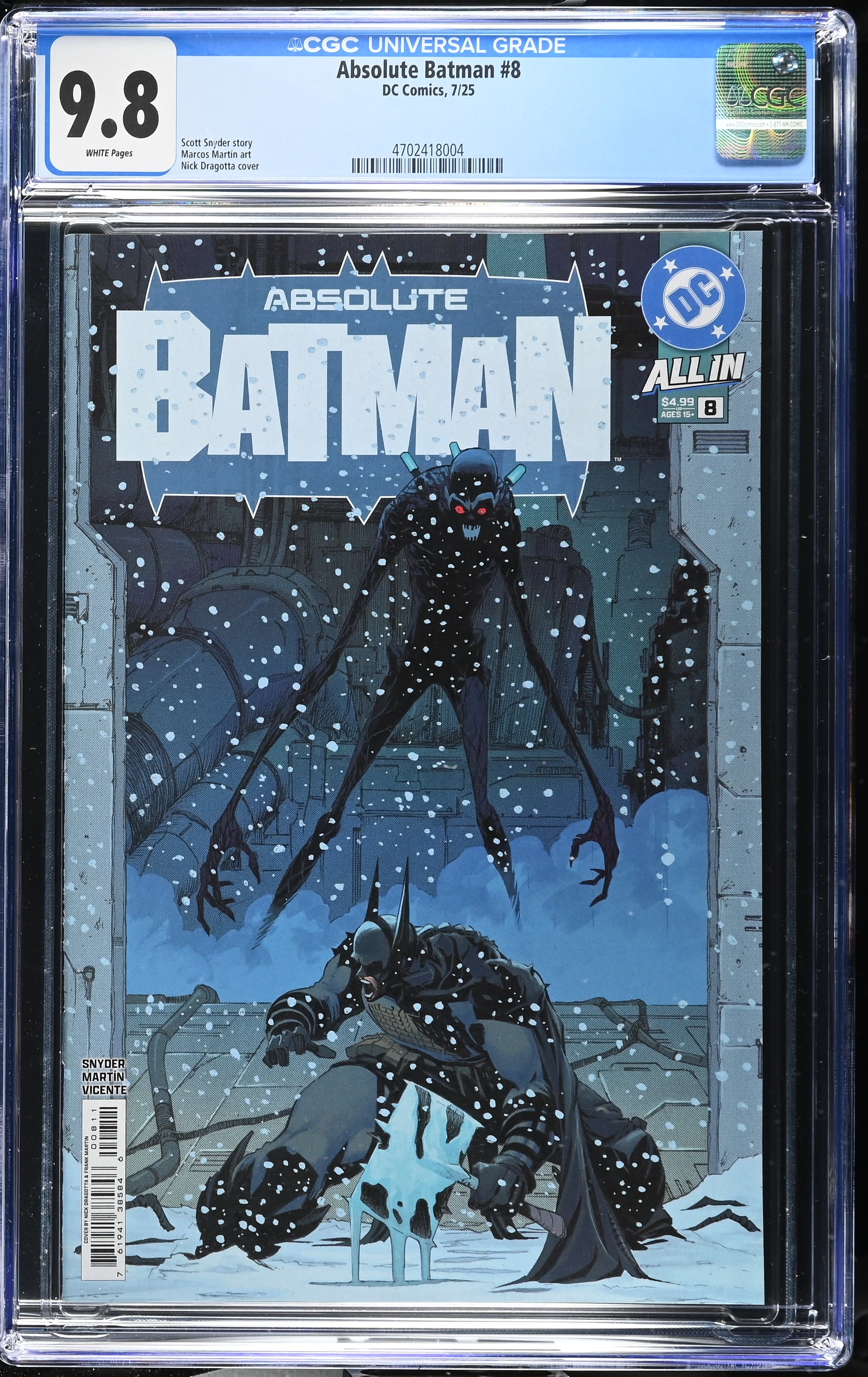 2025 Absolute Batman #8 CGC 9.8 DC Comics