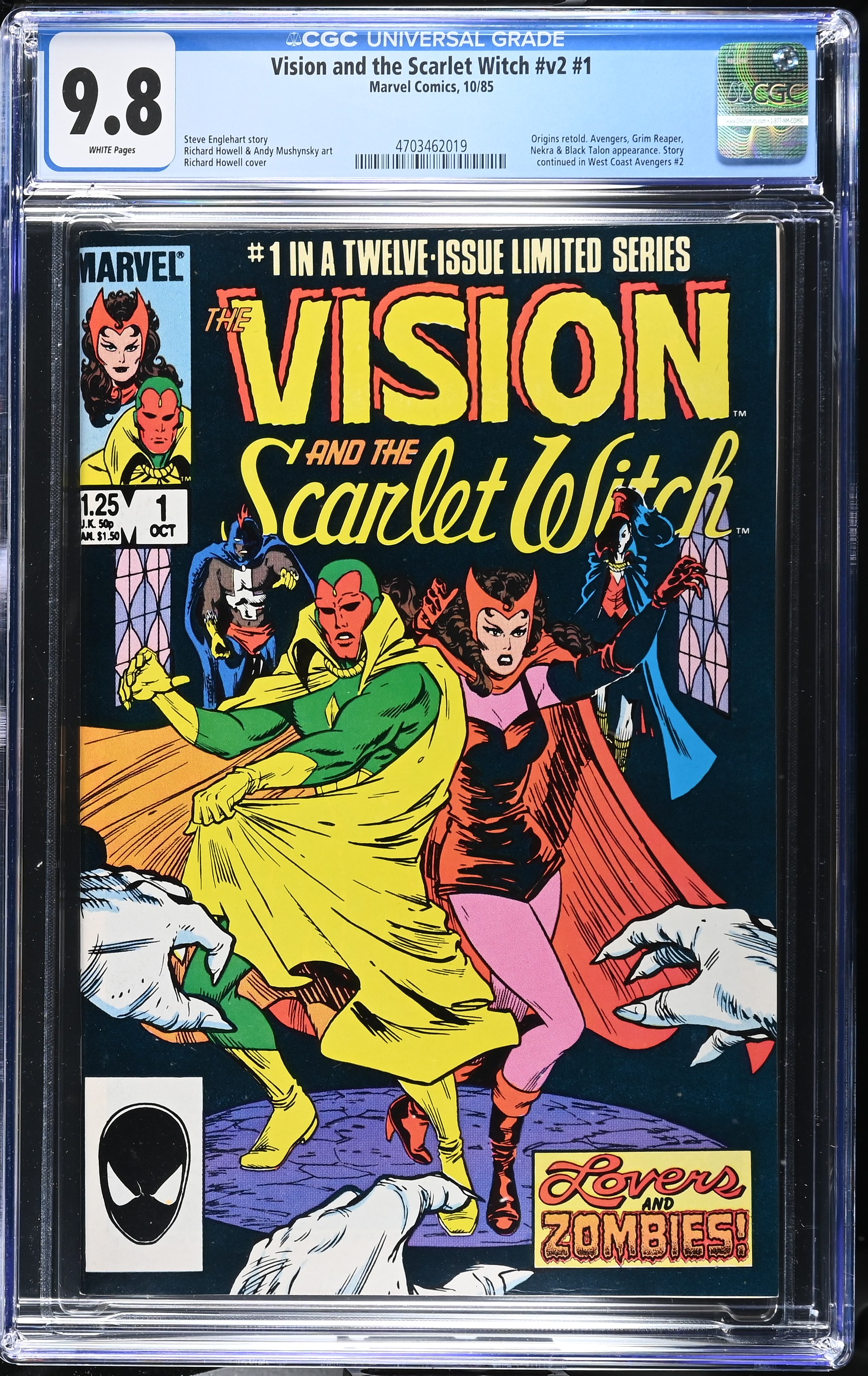 1985 Vision and the Scarlet Witch #v2 #1 CGC 9.8 Marvel Comics