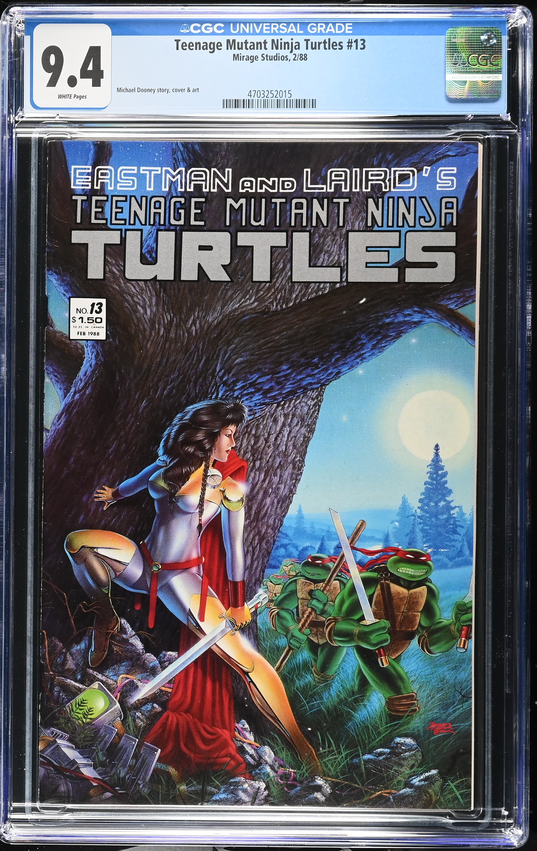 1988 Teenage Mutant Ninja Turtles #13 CGC 9.4 Mirage Studios