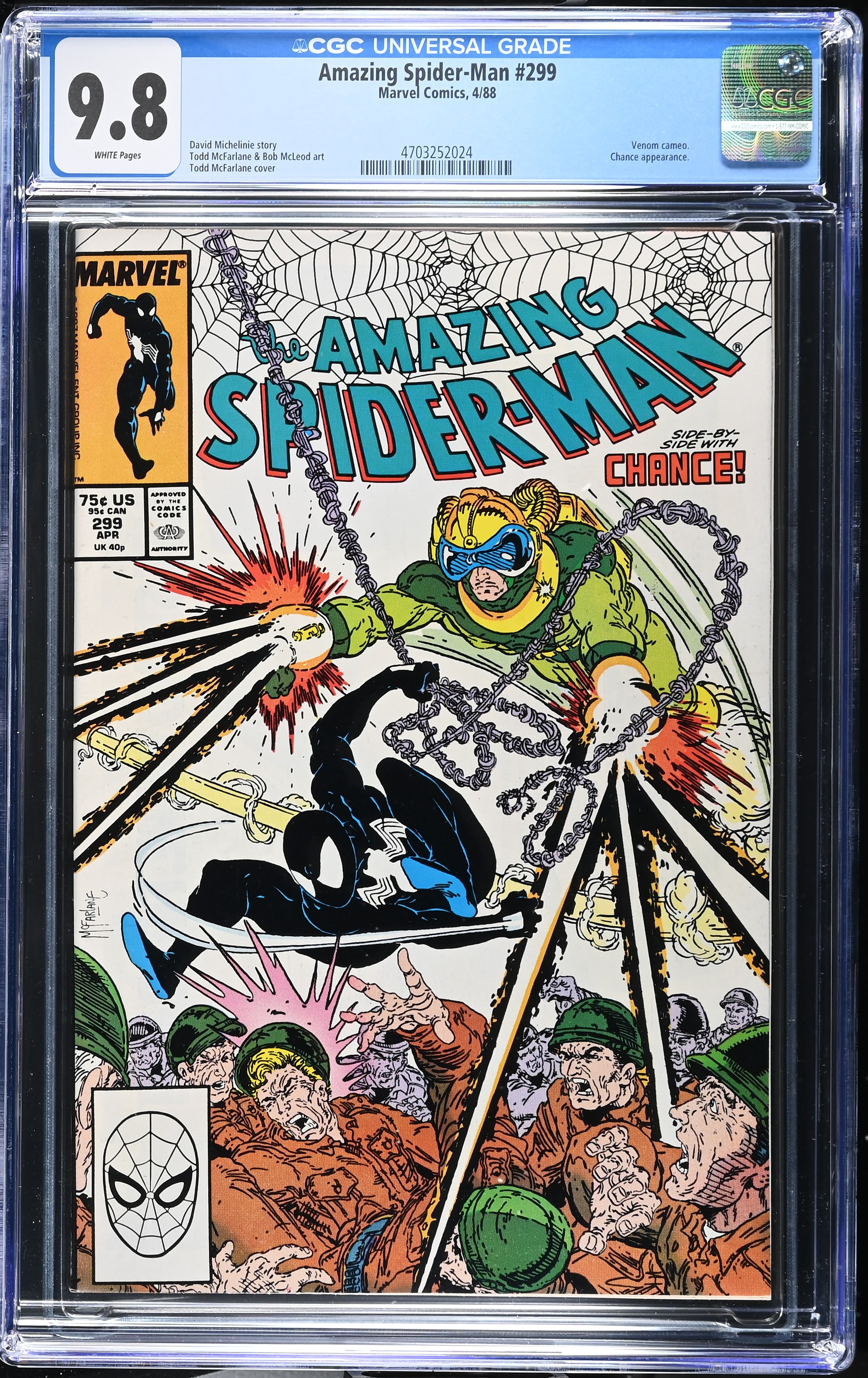 1988 Amazing Spider-Man #299 CGC 9.8 Marvel Comics