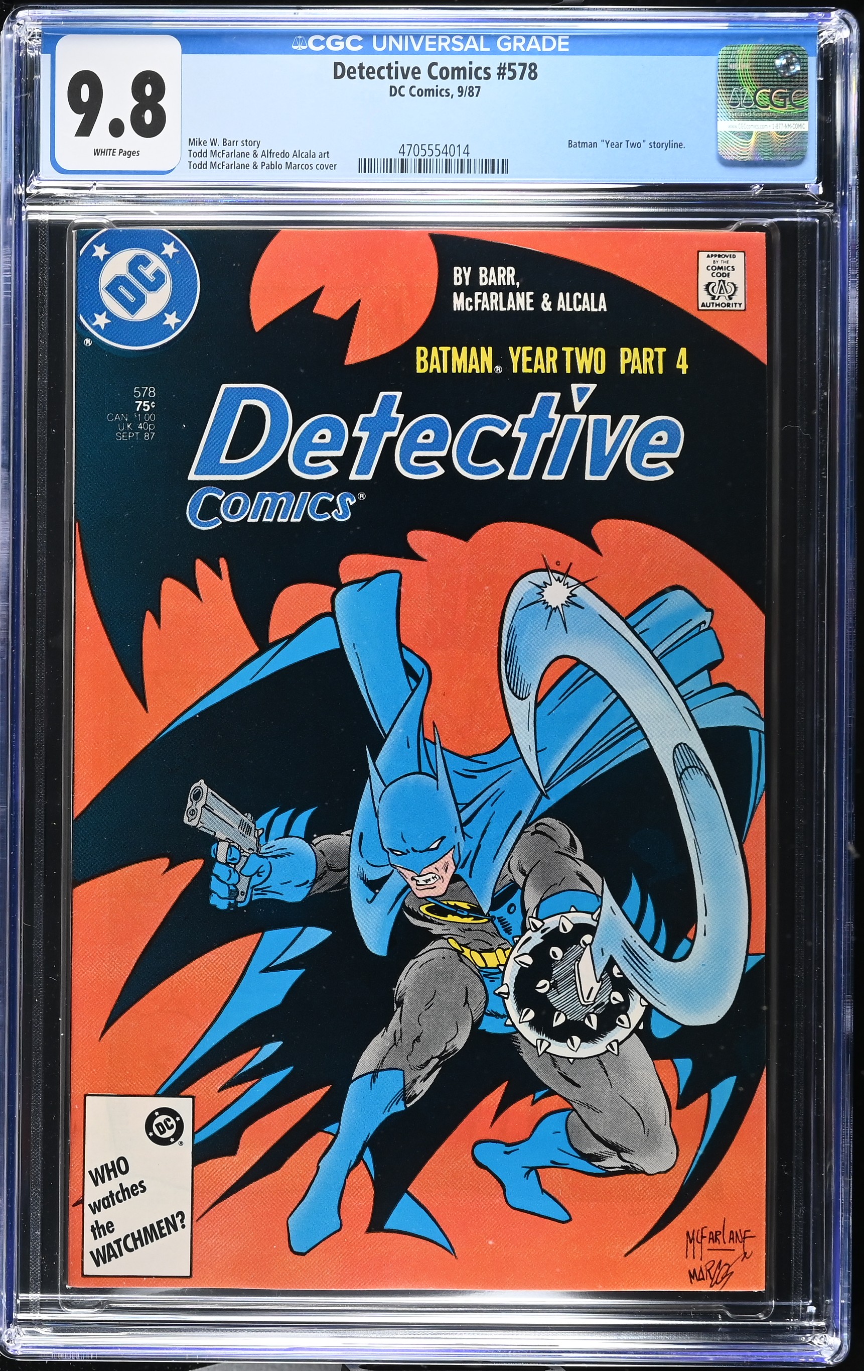 1987 Detective Comics #578 CGC 9.8 DC Comics