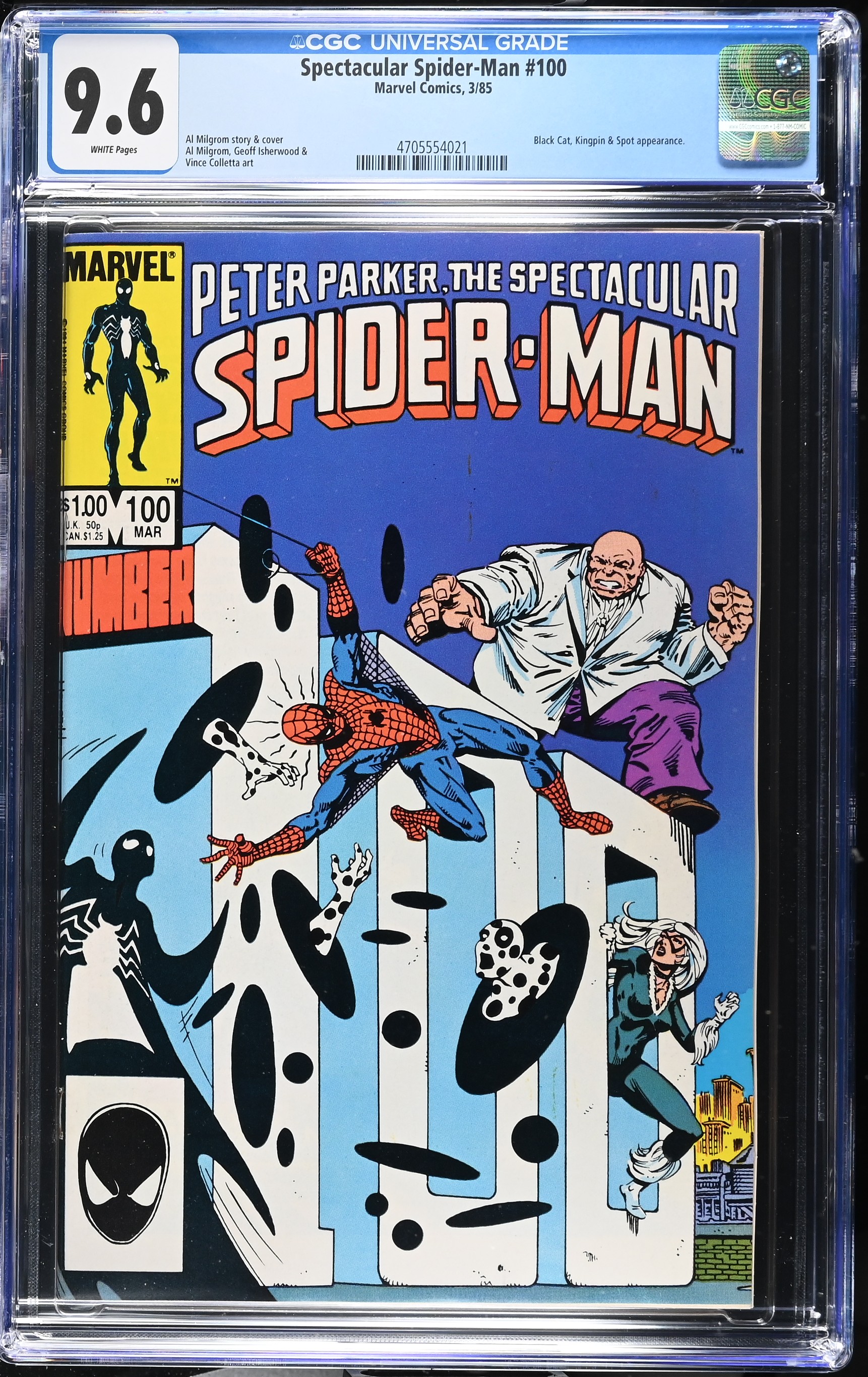 1985 Spectacular Spider-Man #100 CGC 9.6 Marvel Comics