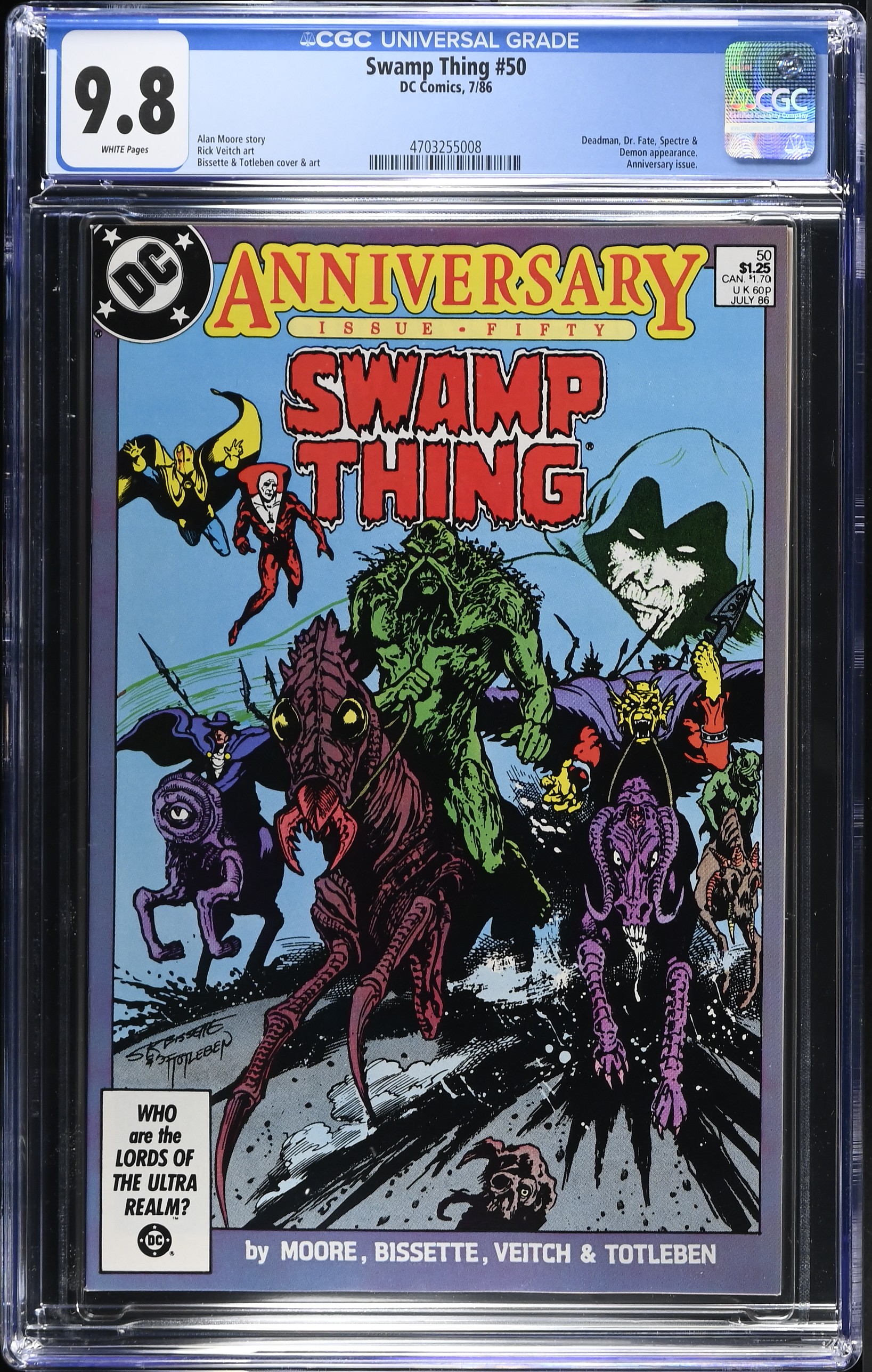 1986 Swamp Thing #50 CGC 9.8 DC Comics