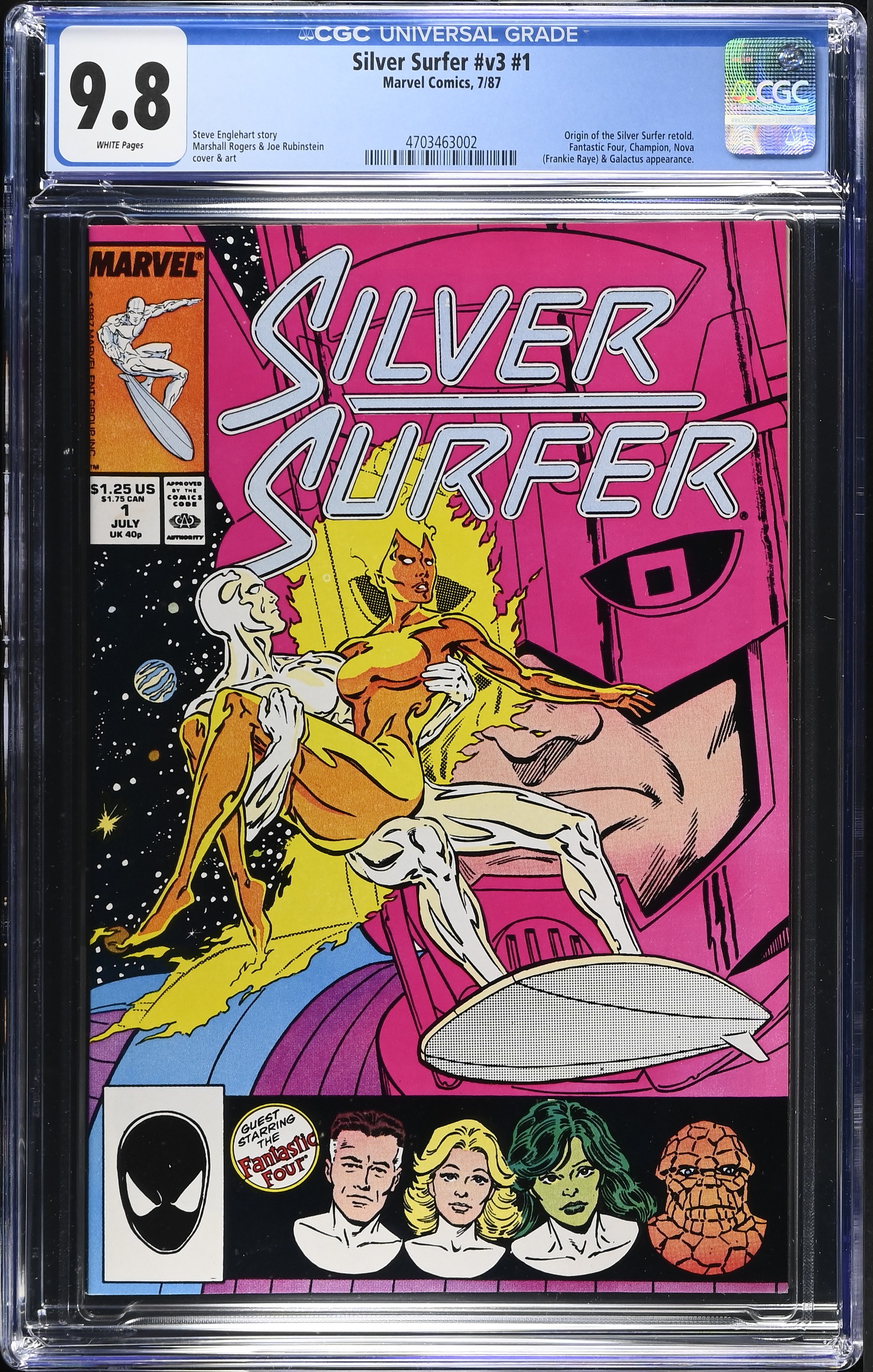 1987 Silver Surfer #v3 #1 CGC 9.8 Marvel Comics