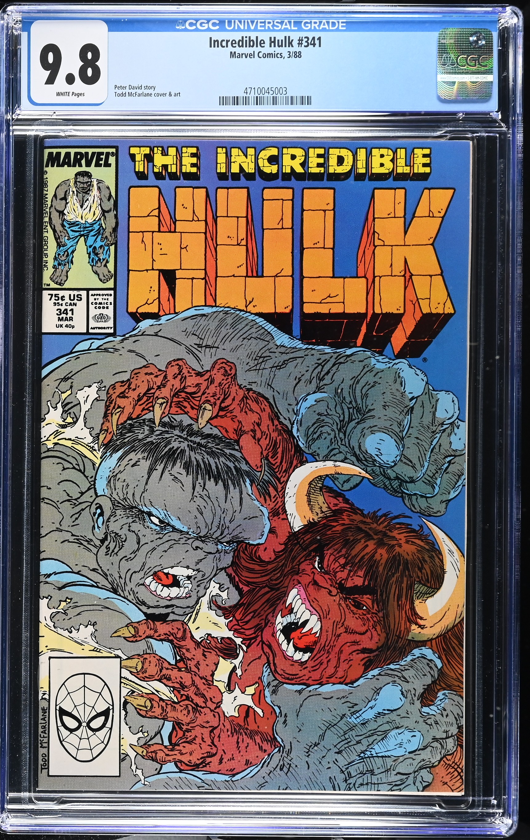 1988 Incredible Hulk #341 CGC 9.8 Marvel Comics