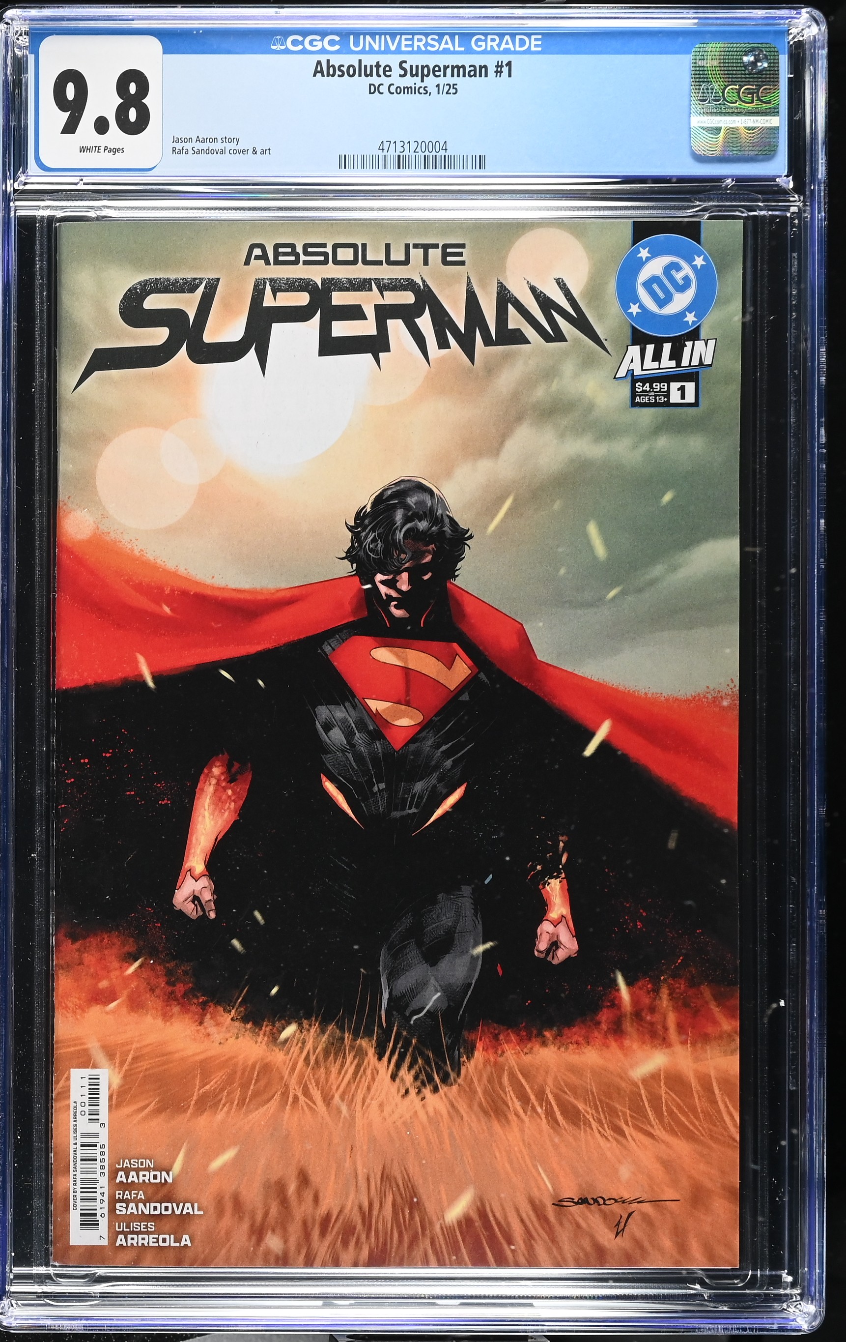 2025 Absolute Superman #1 CGC 9.8 DC Comics