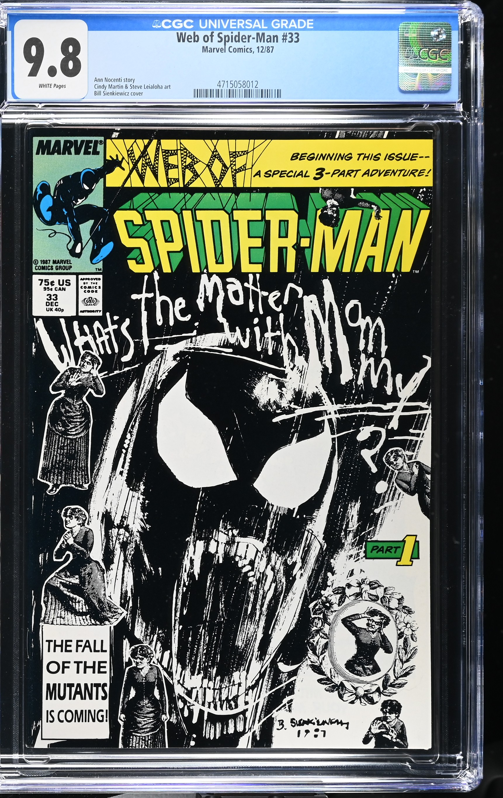1987 Web of Spider-Man #33 CGC 9.8 Marvel Comics