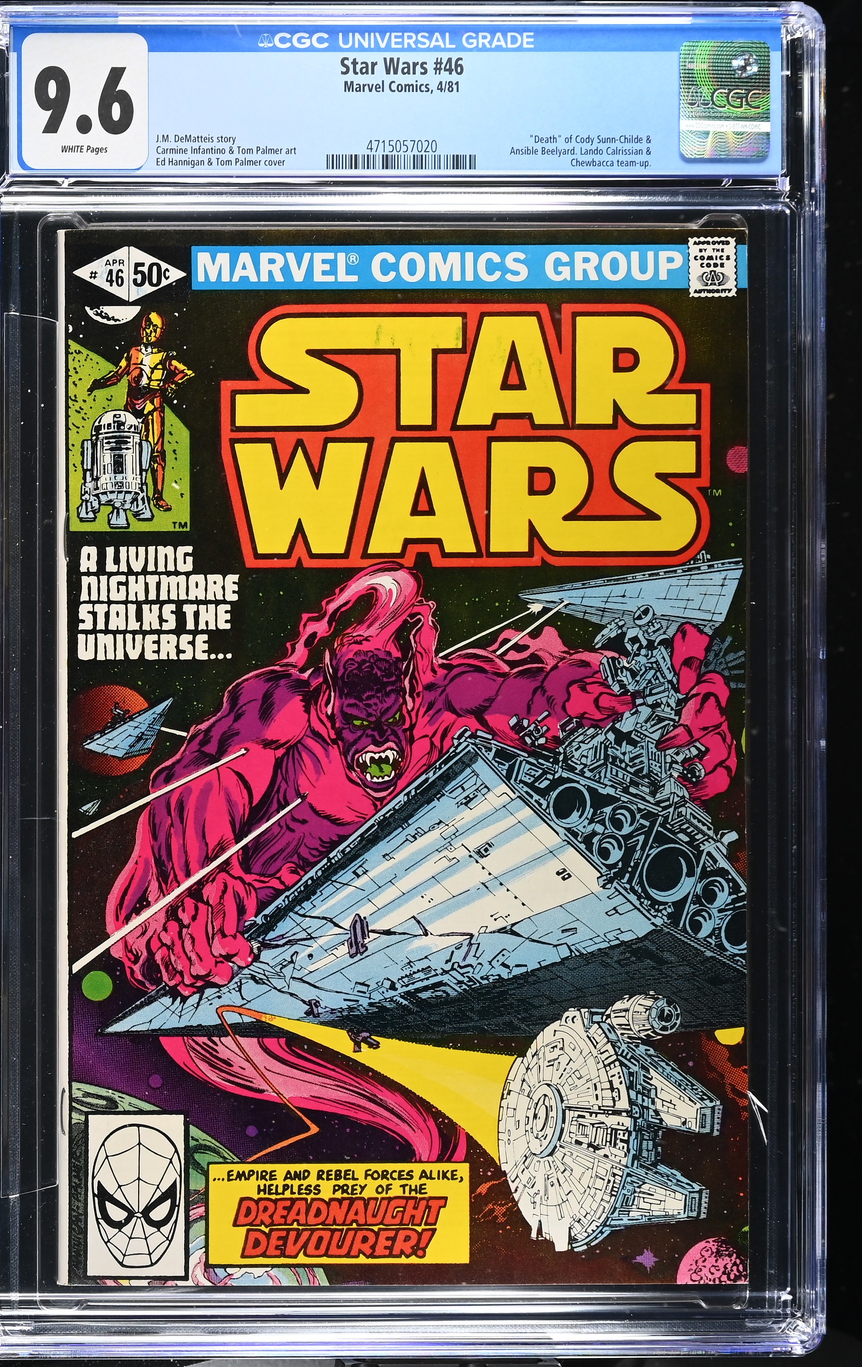 1981 Star Wars #46 CGC 9.6 Marvel Comics