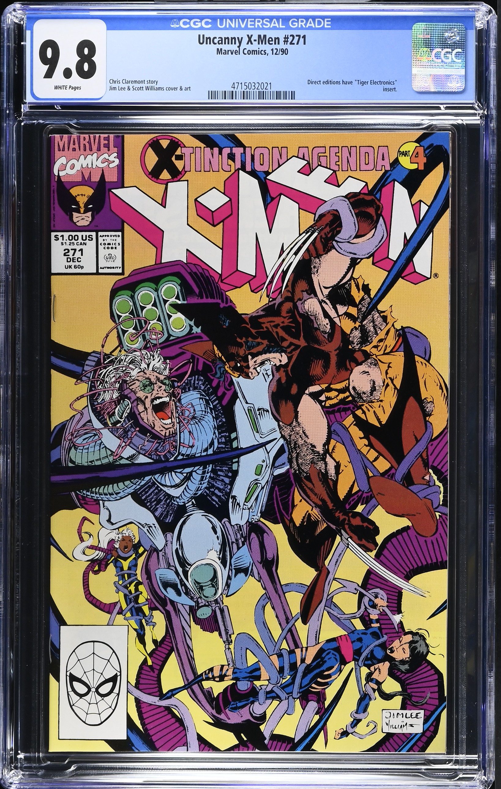 1990 Uncanny X-Men #271 CGC 9.8 Marvel Comics