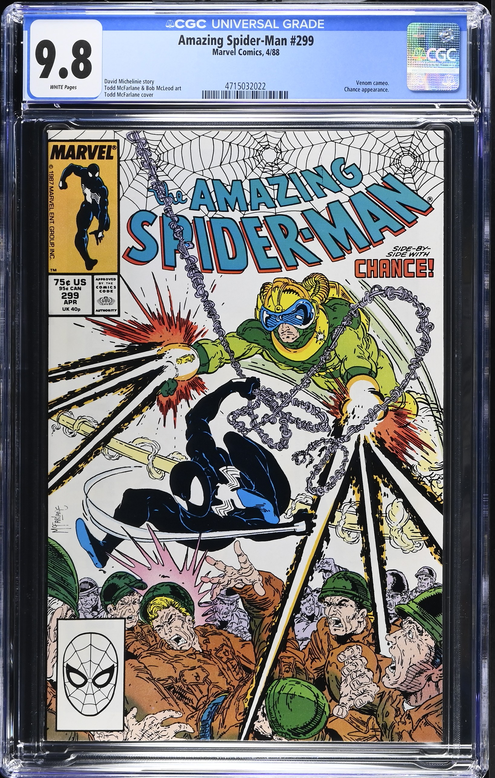 1988 Amazing Spider-Man #299 CGC 9.8 Marvel Comics
