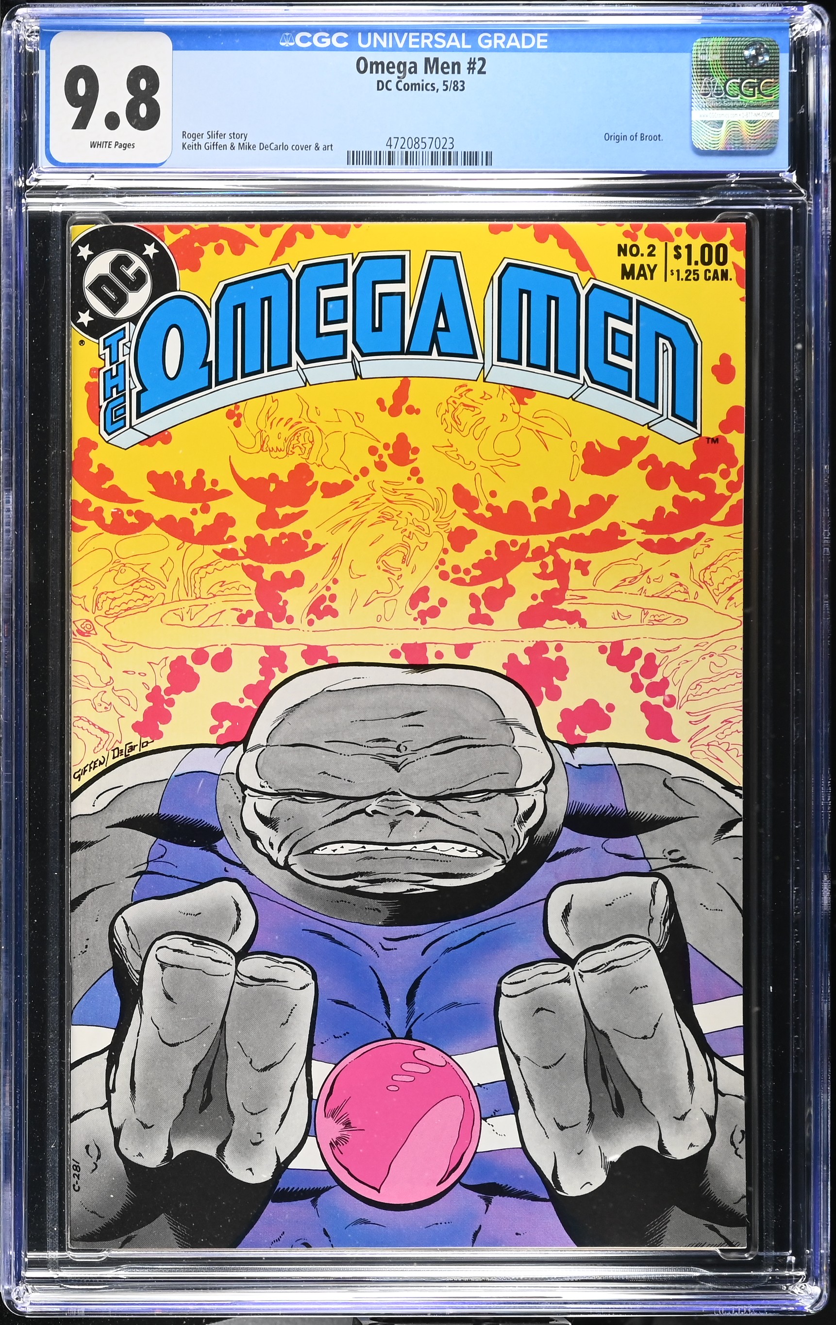 1983 Omega Men #2 CGC 9.8 DC Comics