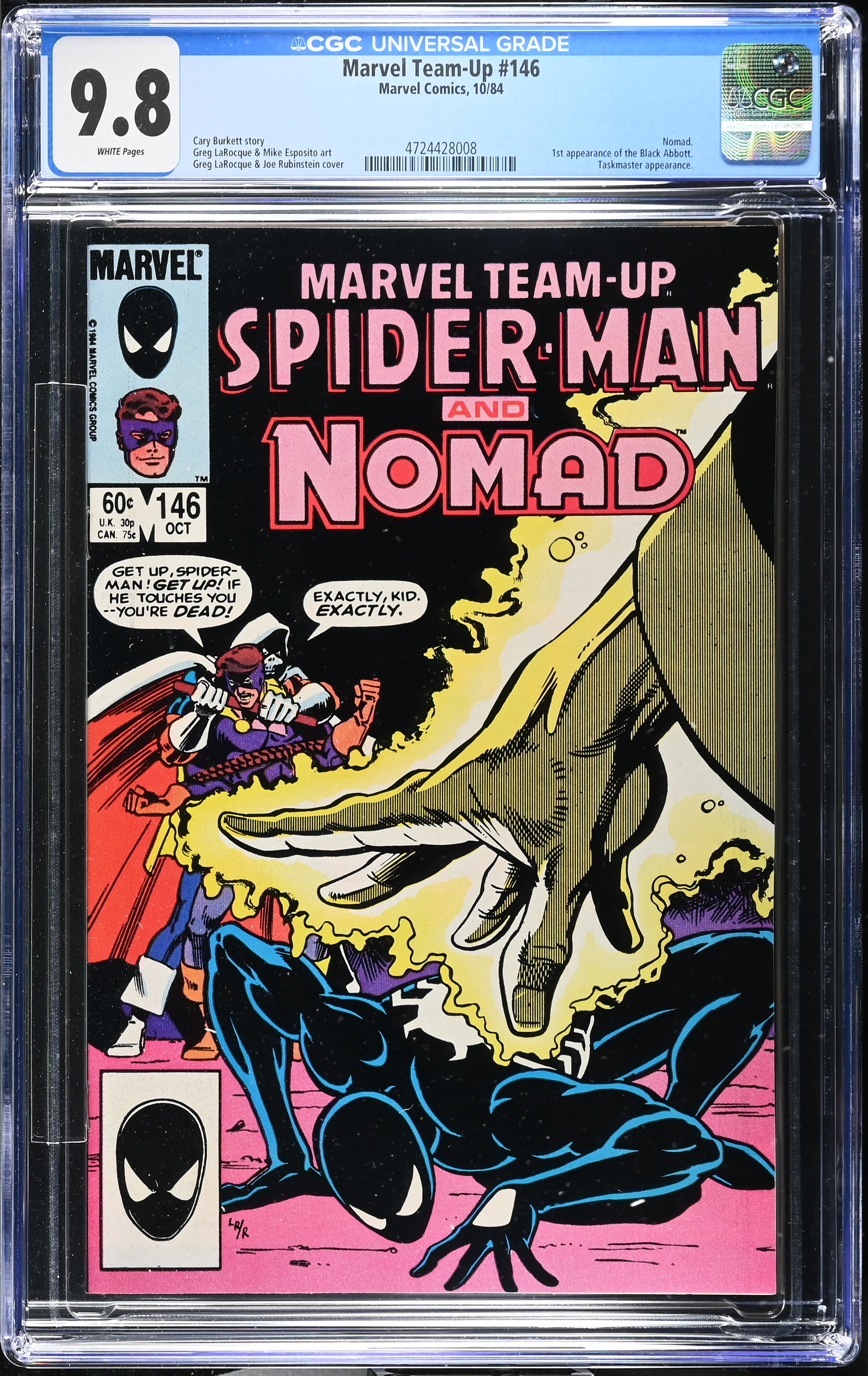 1984 Marvel Team-Up #146 CGC 9.8 Marvel Comics