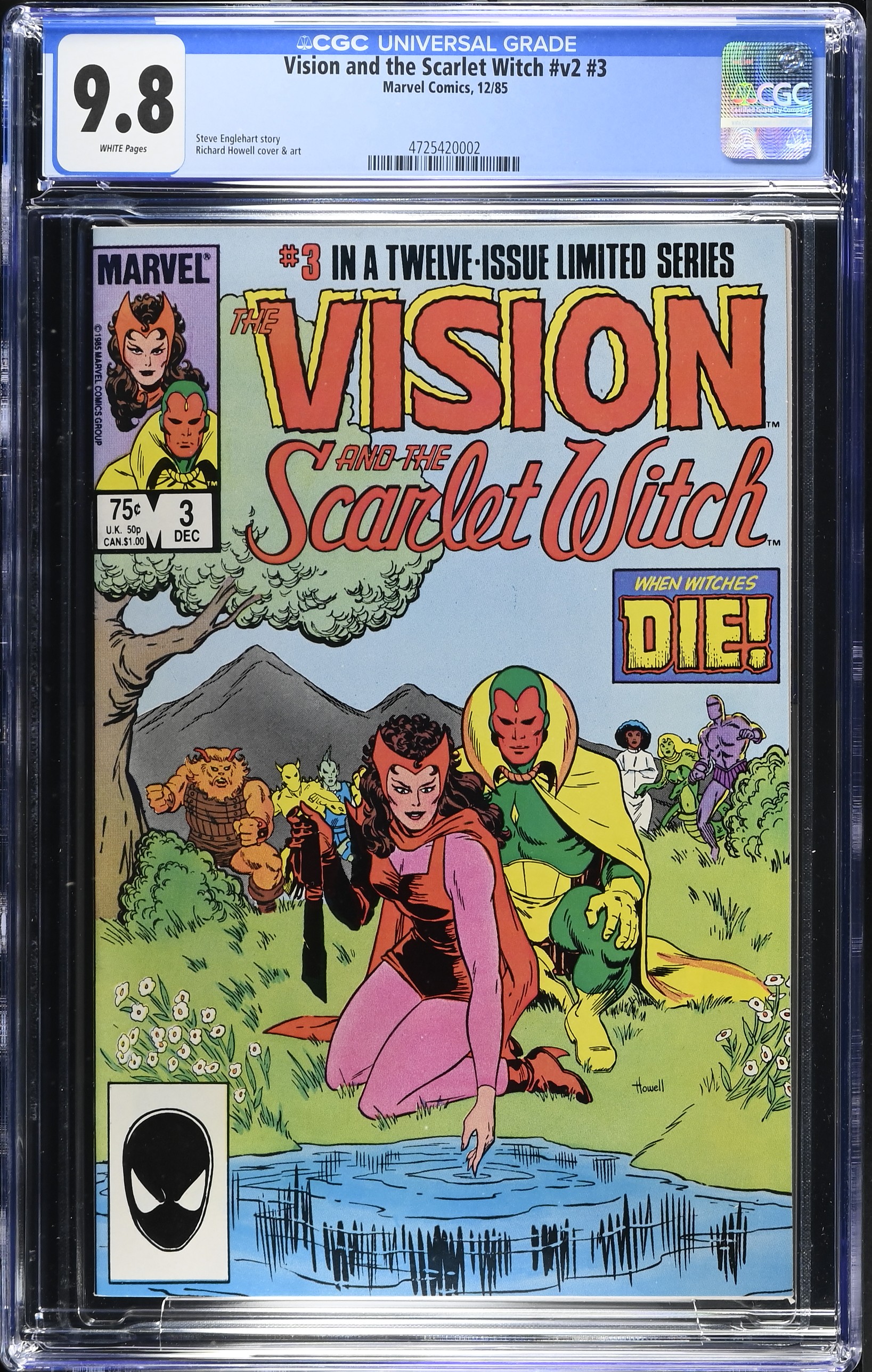 1985 Vision and the Scarlet Witch #v2 #3 CGC 9.8 Marvel Comics