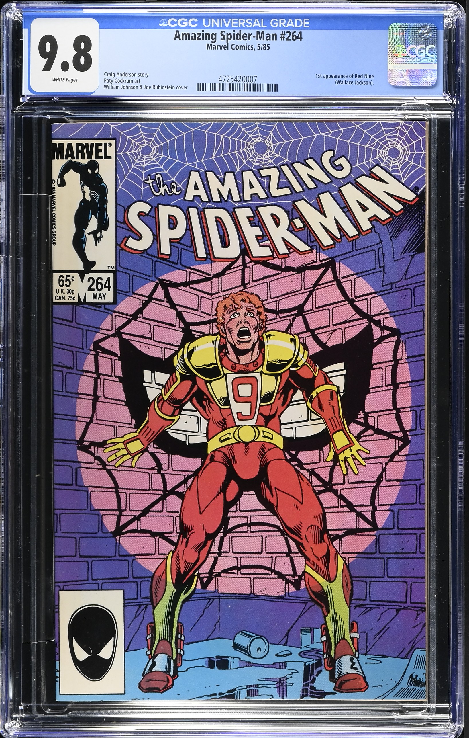1985 Amazing Spider-Man #264 CGC 9.8 Marvel Comics