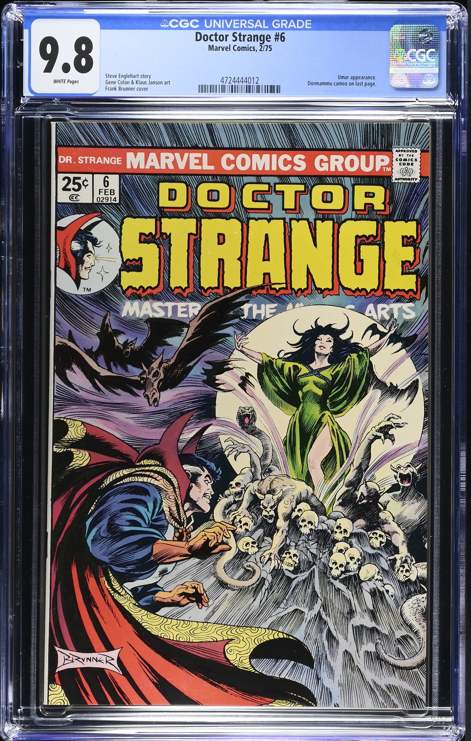 1975 Doctor Strange #6 CGC 9.8 Marvel Comics