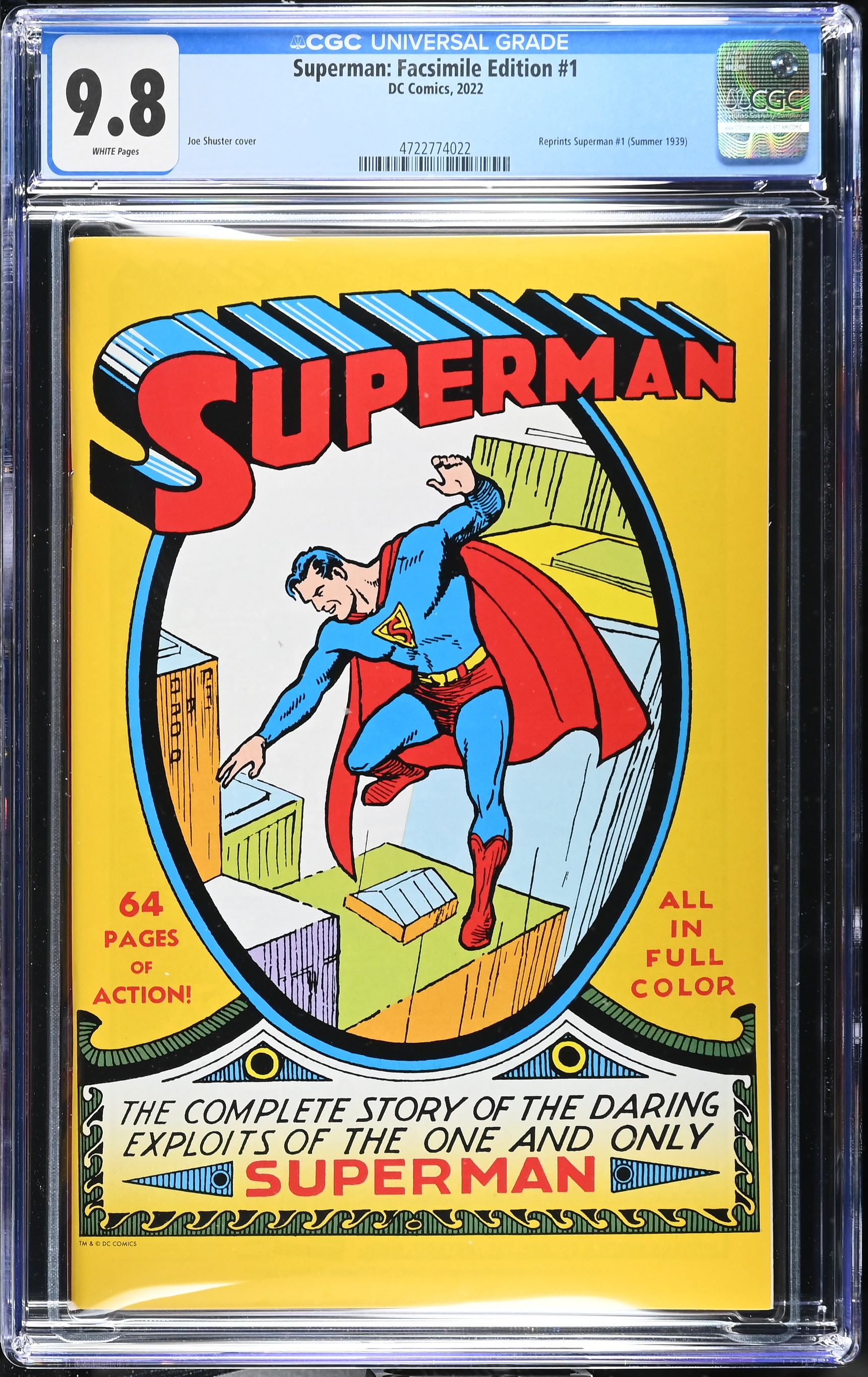 2022 Superman: Facsimile Edition #1 CGC 9.8 DC Comics