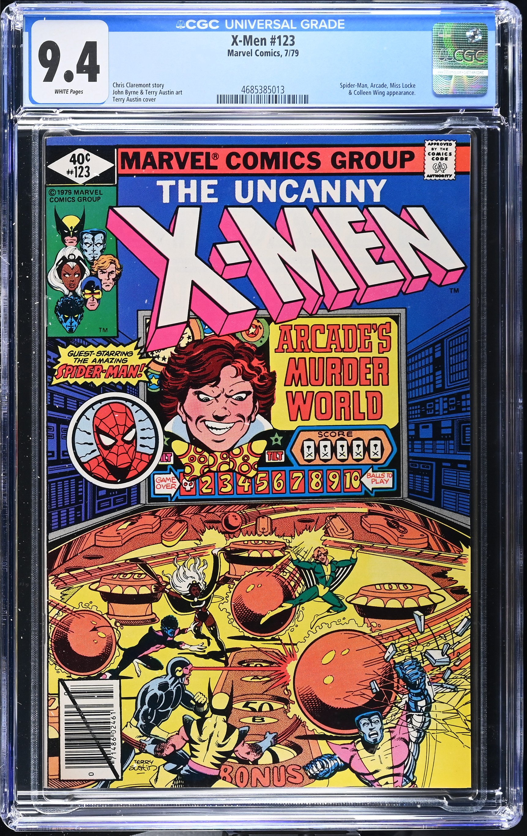 1979 X-Men #123 CGC 9.4 Marvel Comics