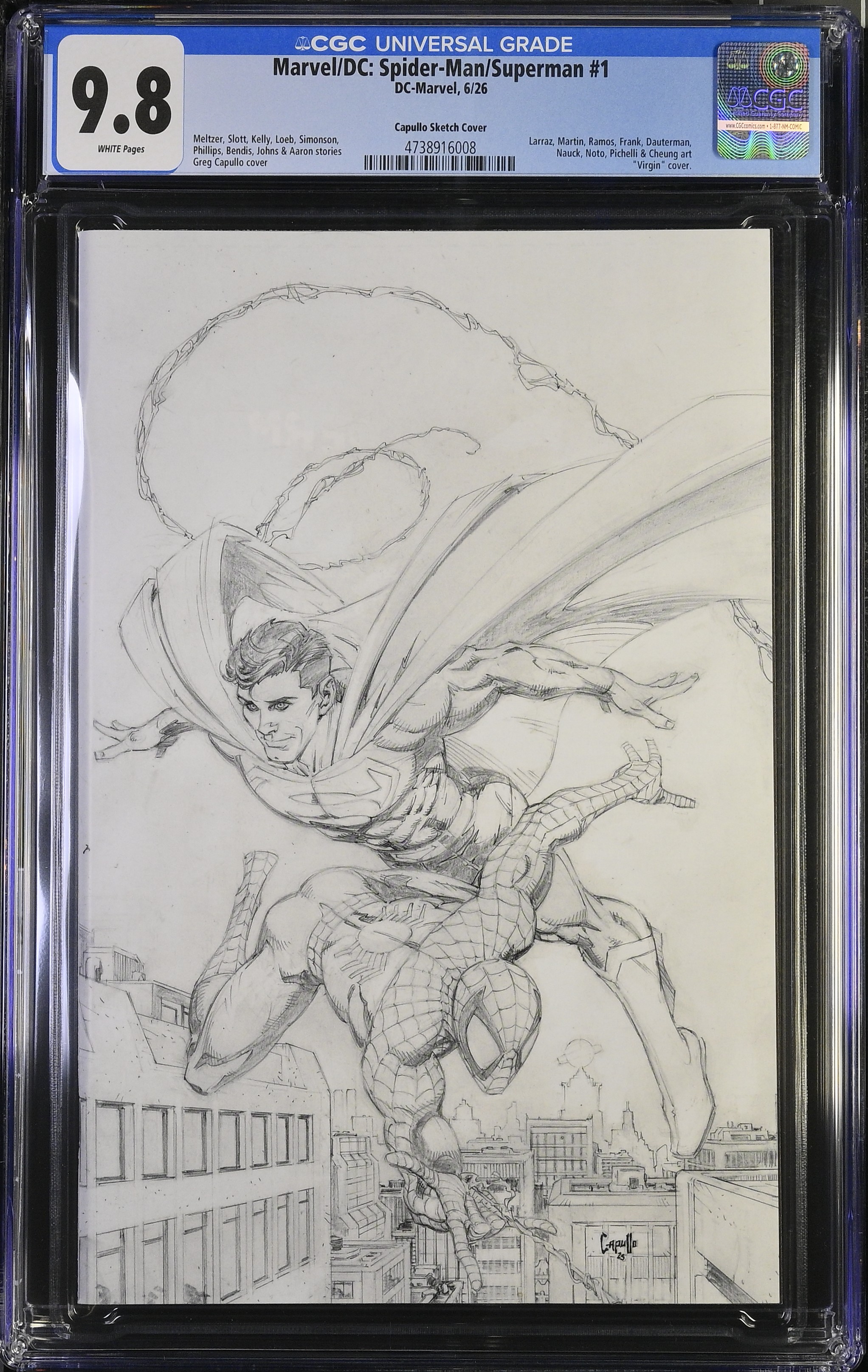 2026 Marvel/DC: Spider-Man/Superman #1 CGC 9.8 DC-Marvel