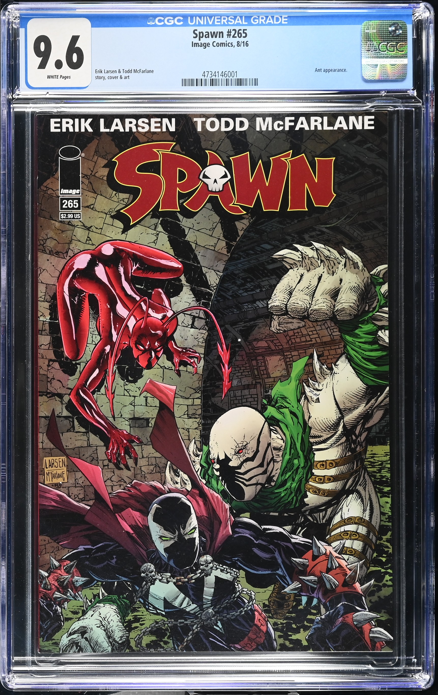 2016 Spawn #265 CGC 9.6 Image Comics