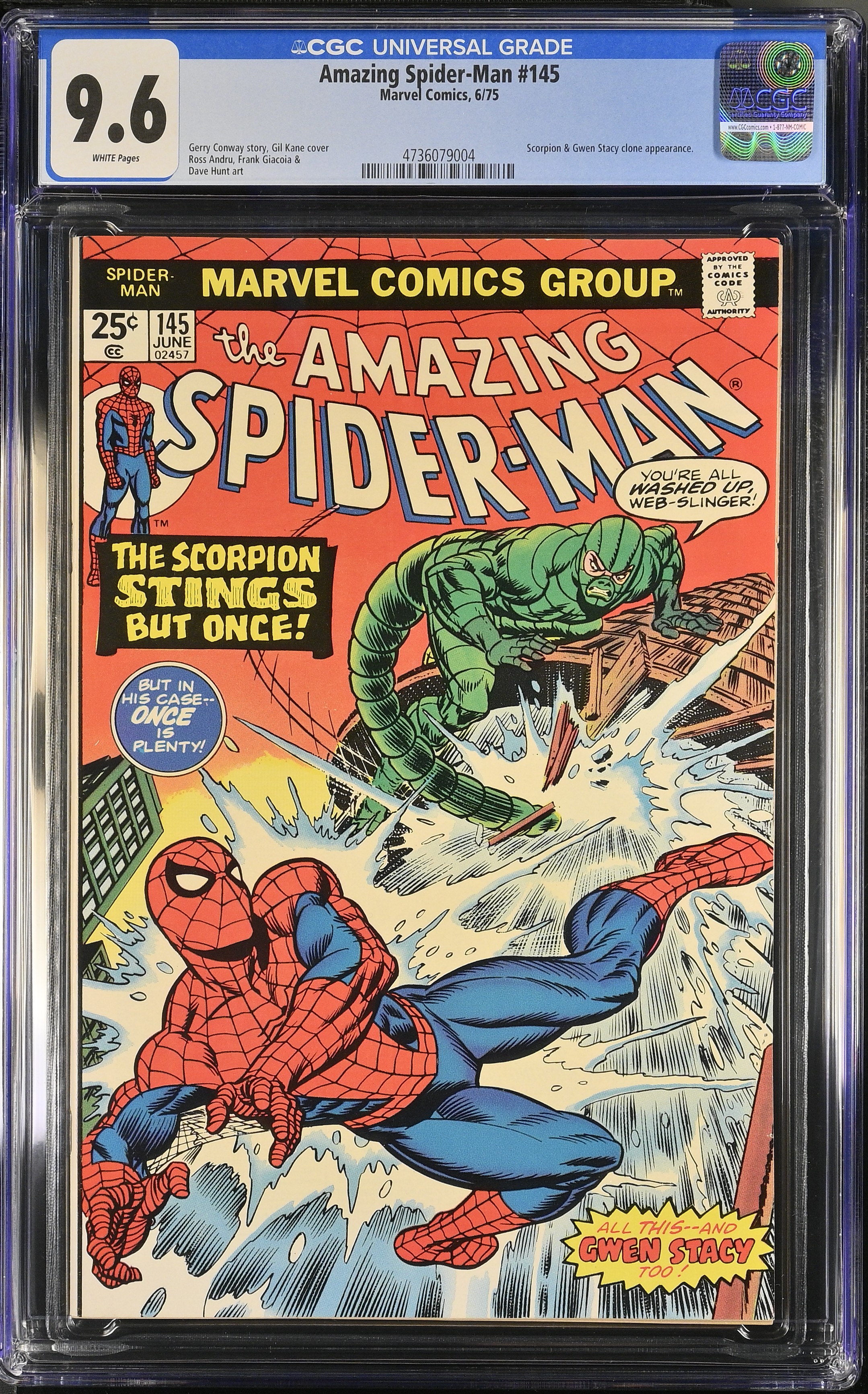1975 Amazing Spider-Man #145 CGC 9.6 Marvel Comics