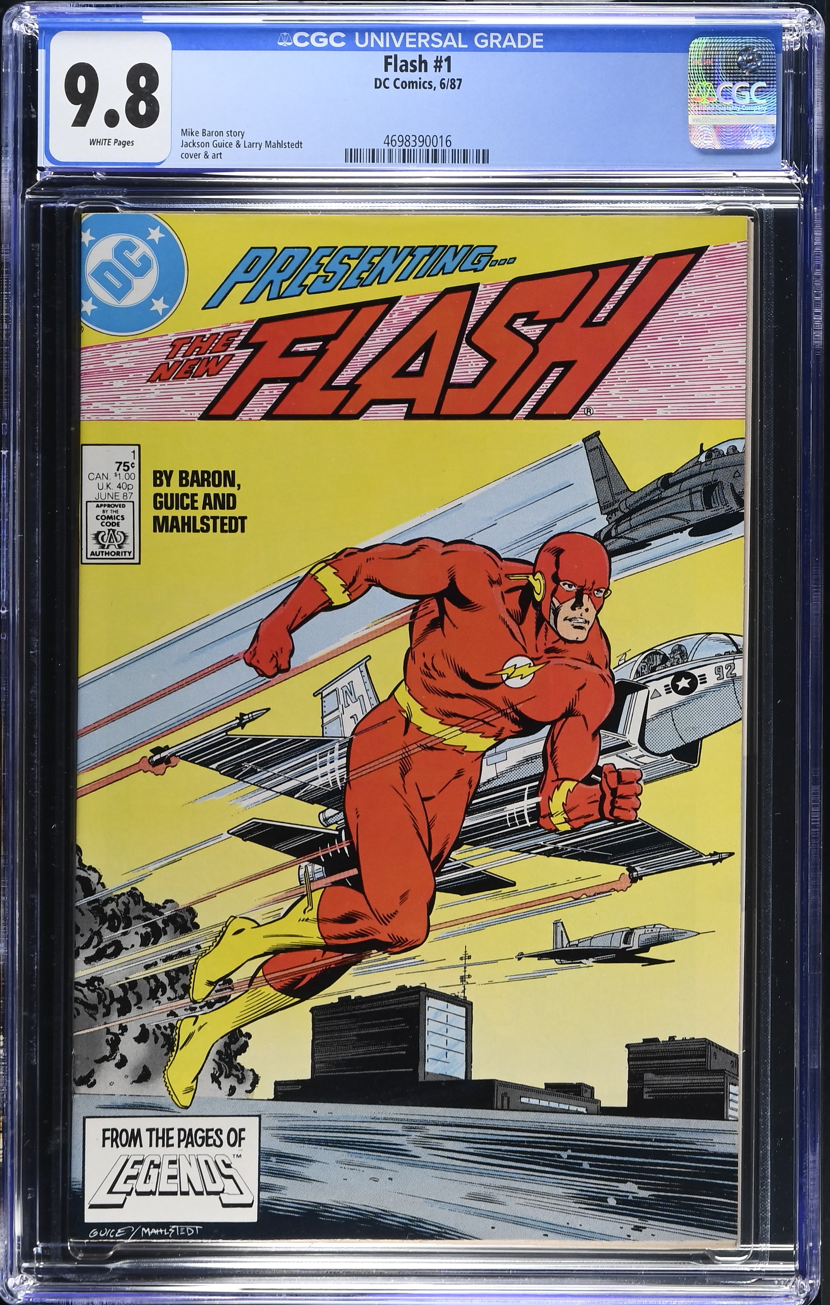 1987 Flash #1 CGC 9.8 DC Comics