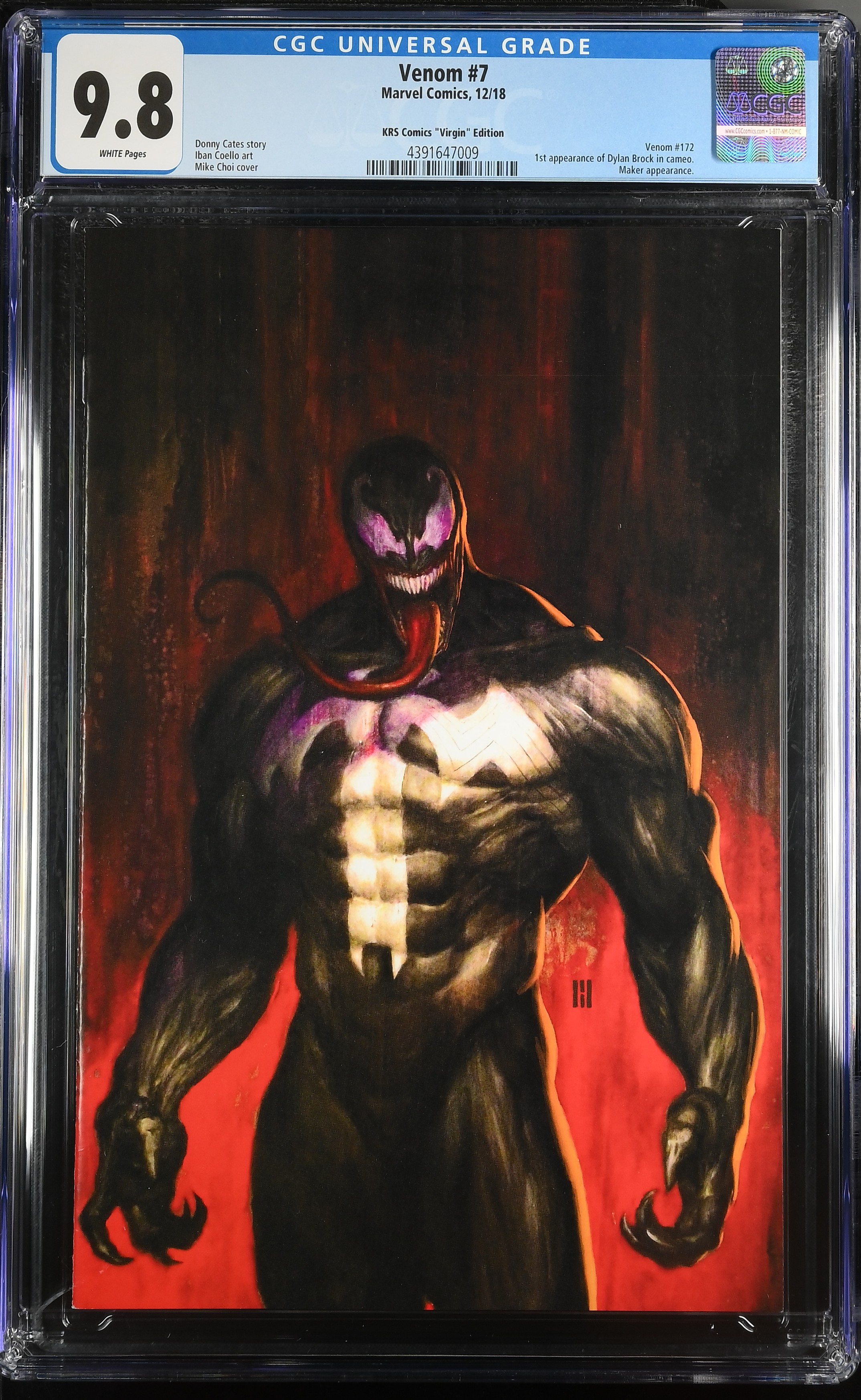2018 Venom #7 CGC 9.8 Marvel Comics