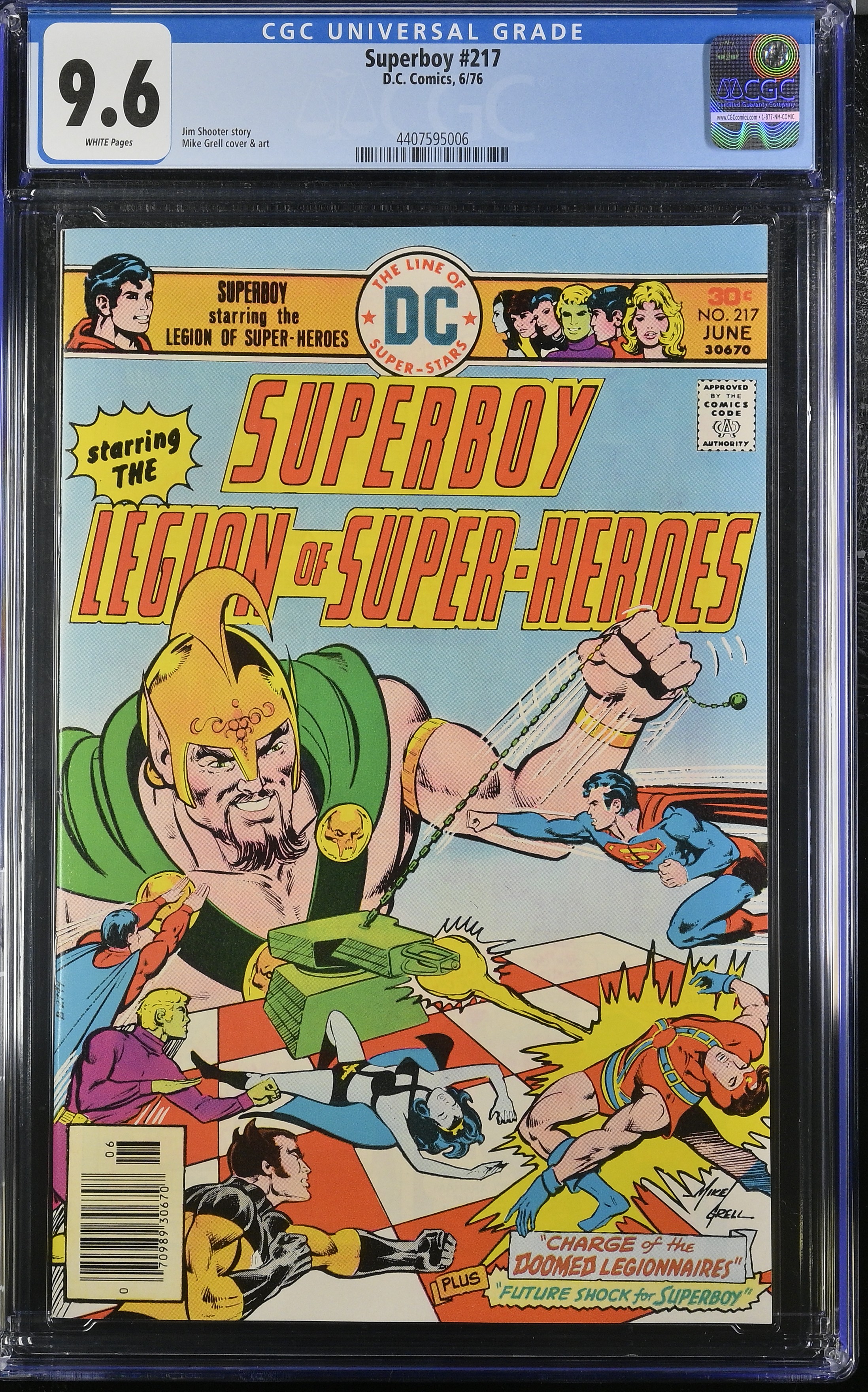 1976 Superboy #217 CGC 9.6 DC Comics