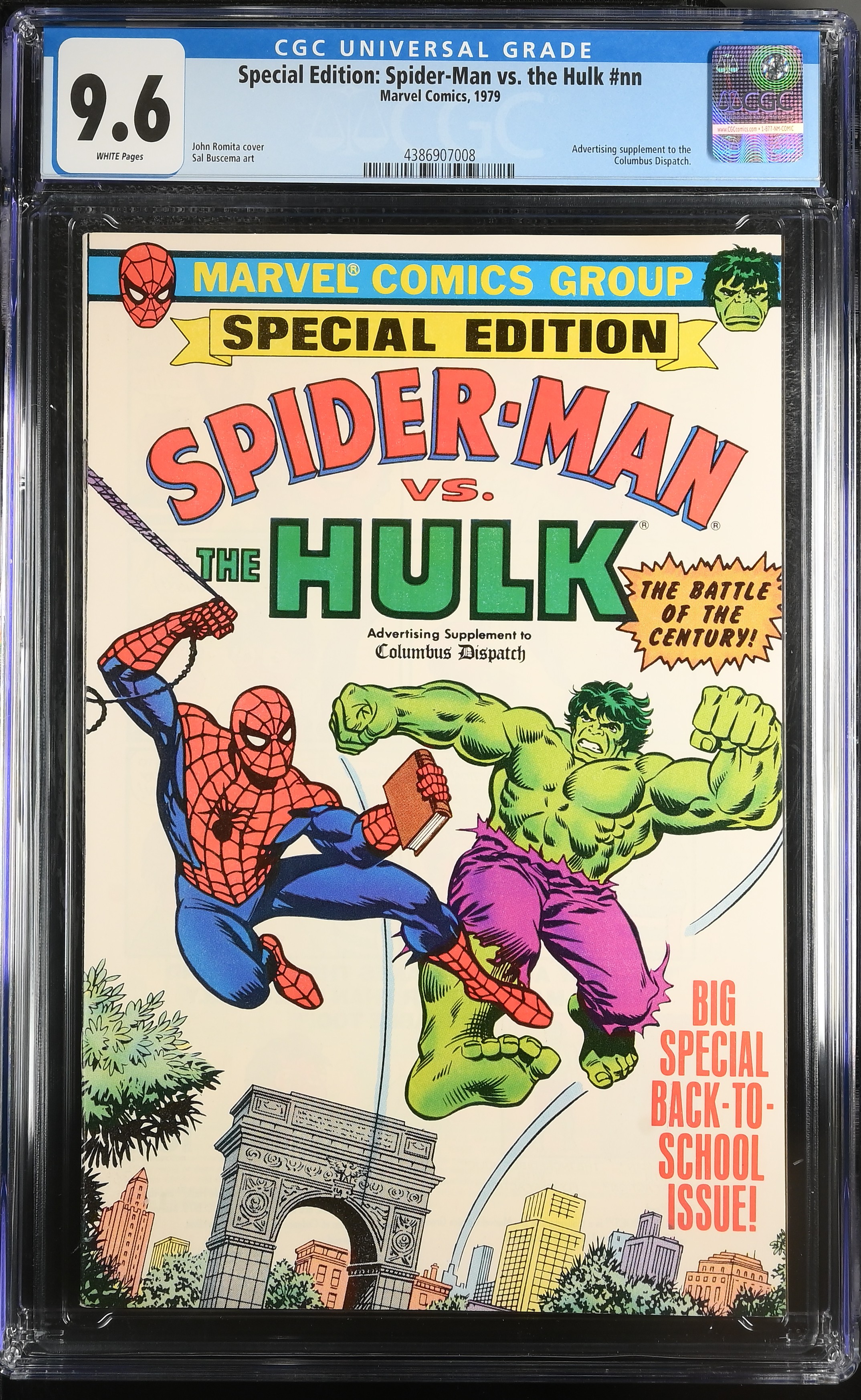 1979 Special Edition: Spider-Man vs. the Hulk #nn CGC 9.6 Marvel Comics