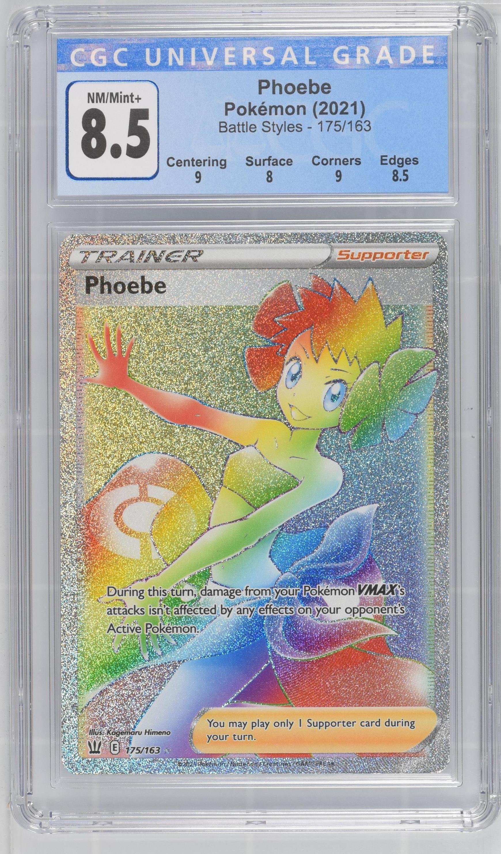 2021 #175 Phoebe CGC 8.5 Battle Styles - English