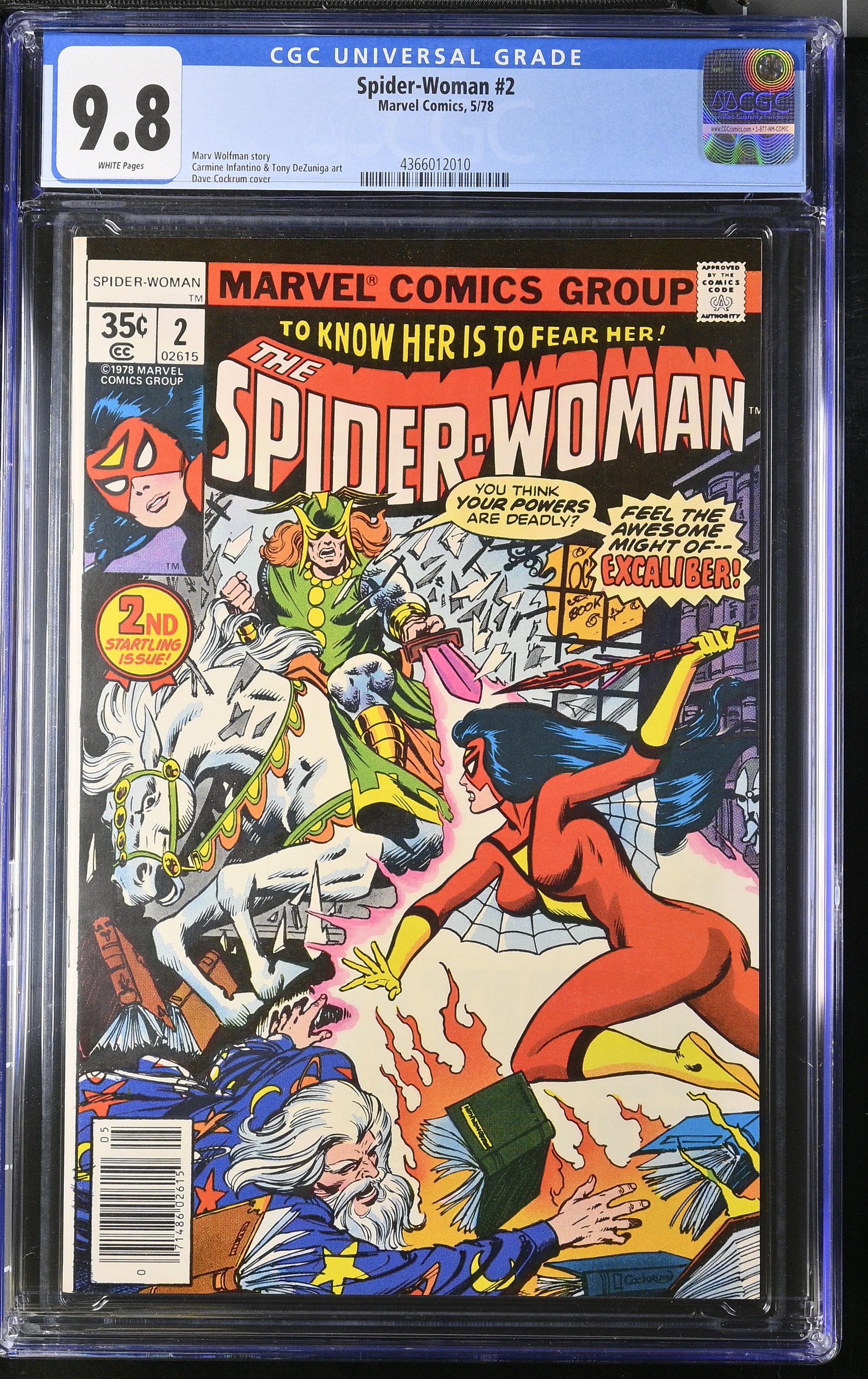 1978 Spider-Woman #2 CGC 9.8 Marvel Comics