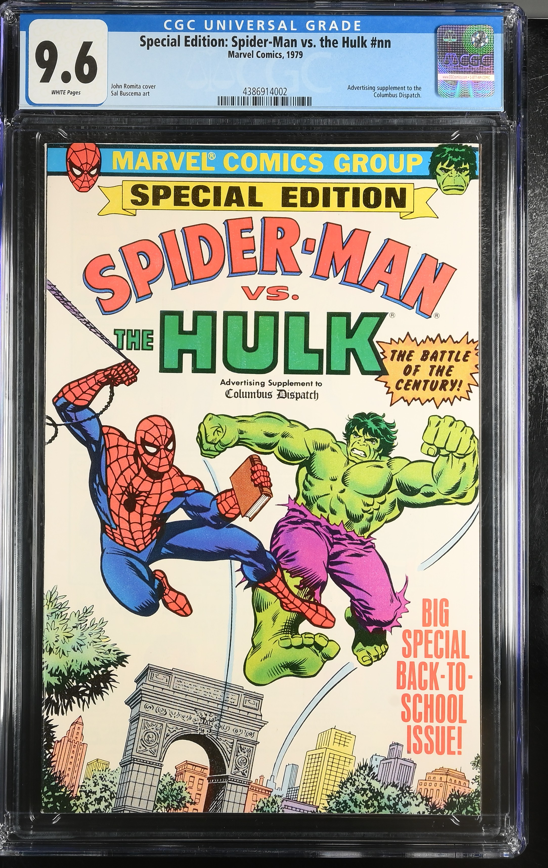 1979 Special Edition: Spider-Man vs. the Hulk #nn CGC 9.6 Marvel Comics