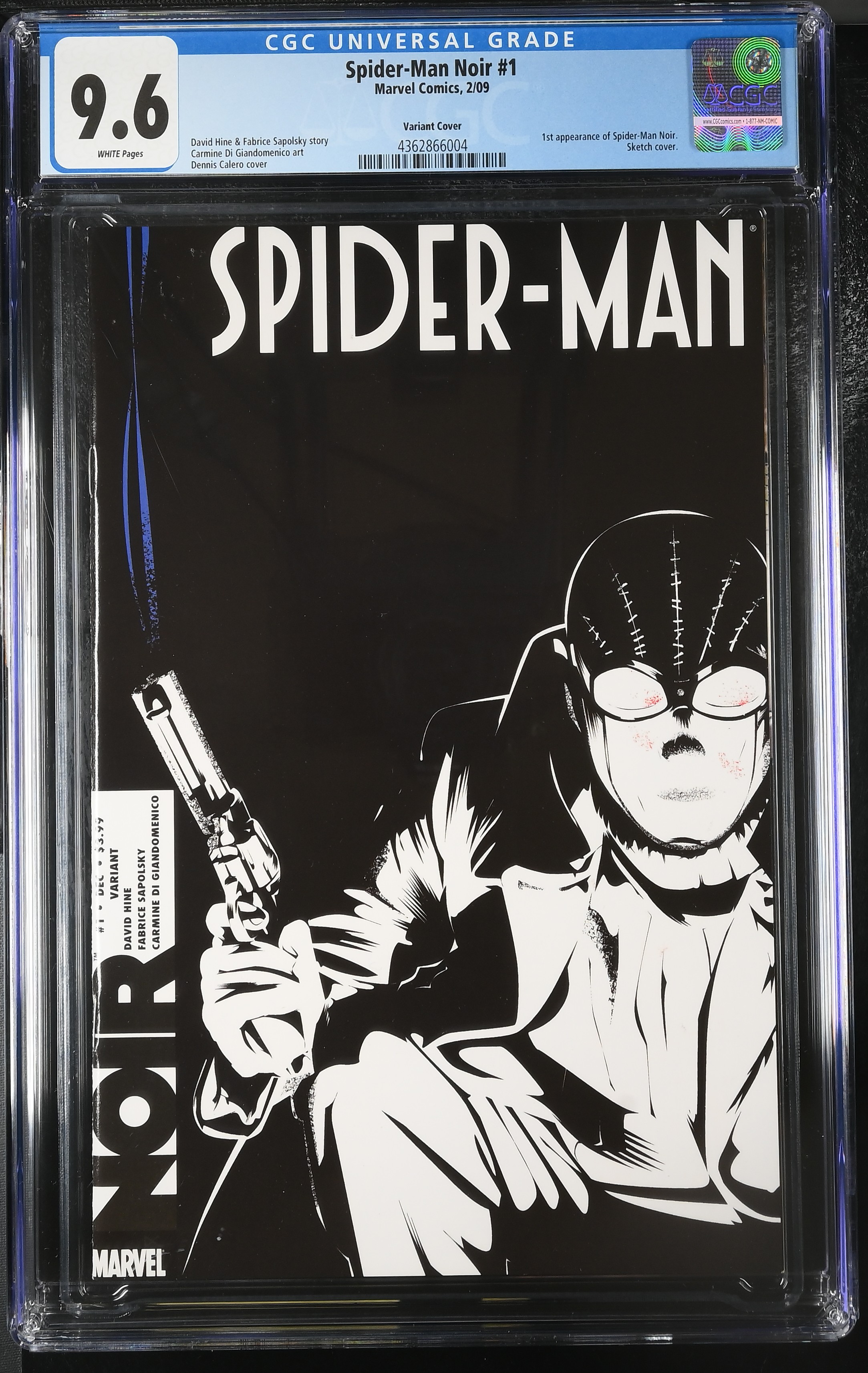 2009 Spider-Man Noir #1 CGC 9.6 Marvel Comics