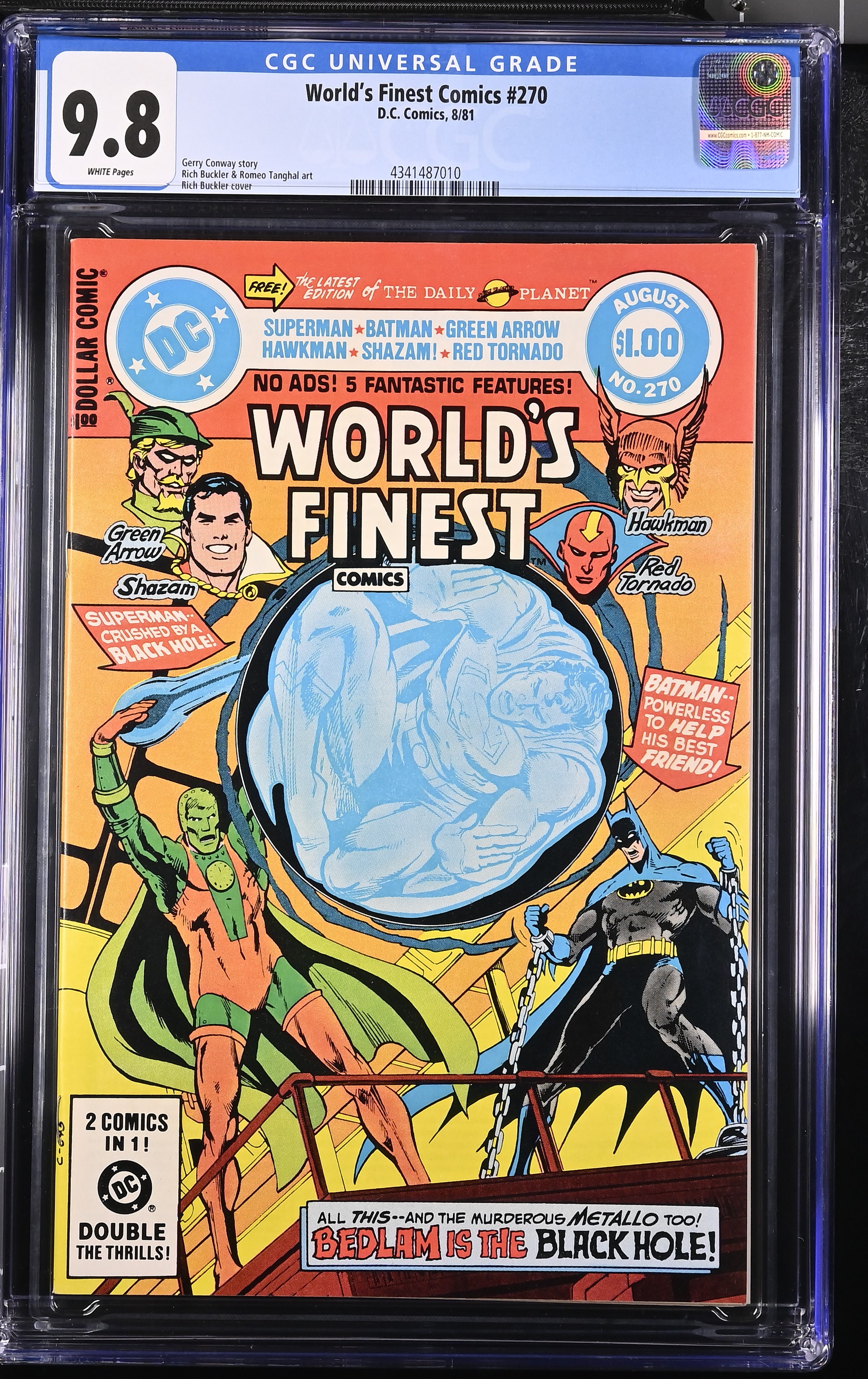 1981 World's Finest Comics #270 CGC 9.8 DC Comics