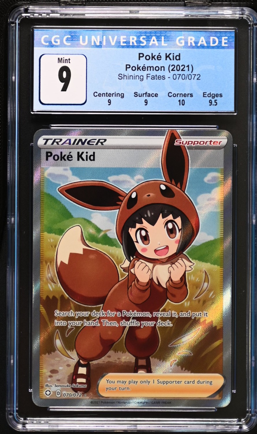 2021 #070 Poké Kid CGC 9 Shining Fates - English